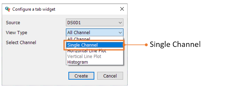 Single channel view selection