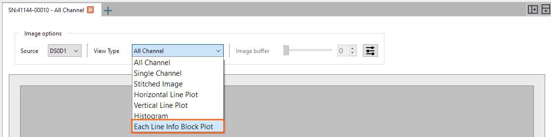 Each Line Info Block selection